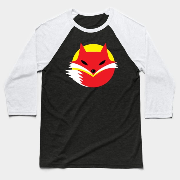 Cycle Fox Baseball T-Shirt by AVEandLIA